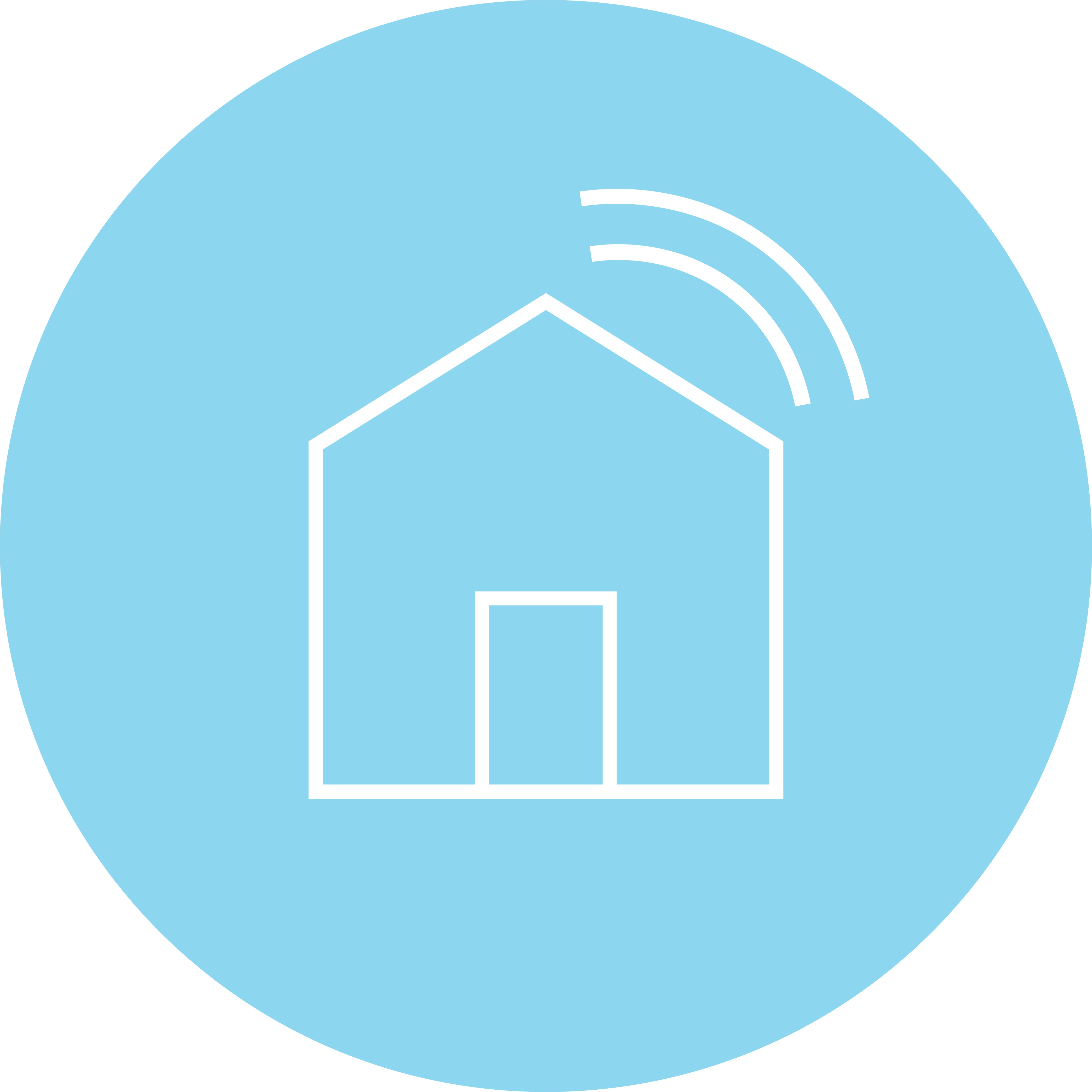Image symbolique télétravail: maison avec deux arcs au-dessus du toit